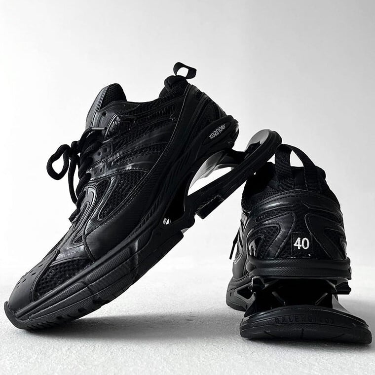 PUレザーデザインスプリングスニーカー | ku-ae.style