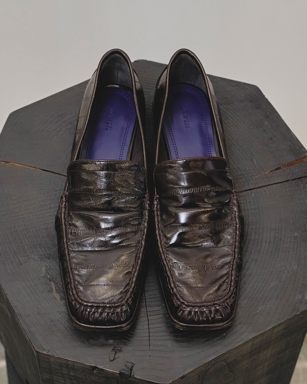 TODAYFUL(トゥデイフル) Squaretoe Gather Loafers | サウスオレンジ