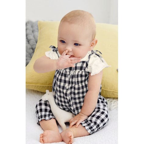 NEXT 3-6ヶ月ベビー大人気！ギンガムチェックロンパース＆ボディスーツ
