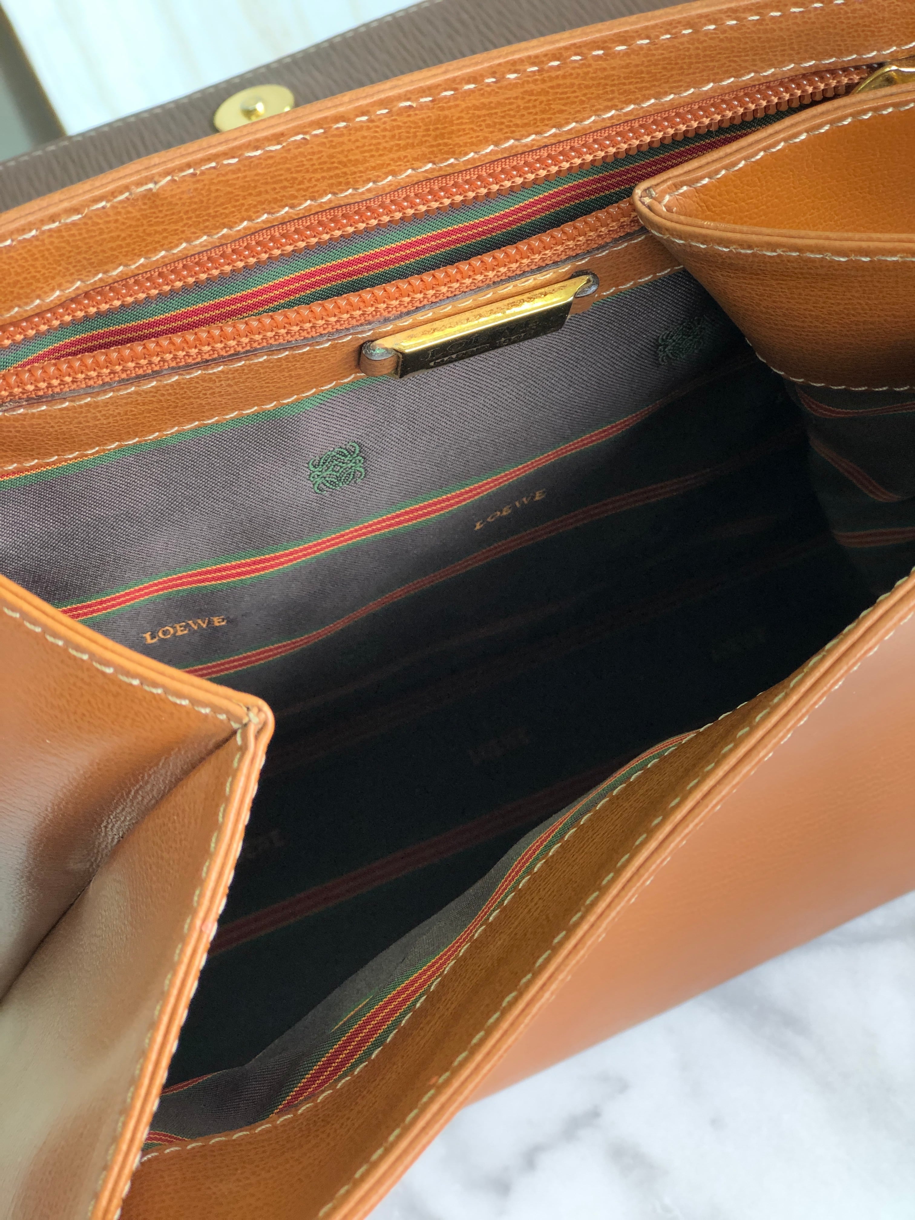 LOEWE ロエベ ベラスケス ロゴ メタルハンドル スエード×レザー 2WAY