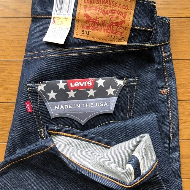 NOS(デッド品) Levi's 501 米国製 ホワイトオーク リジット W33-L32