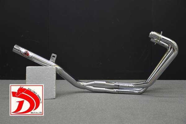 新作 ！！DJガニマタ【豪】 ゼファー400 メッキ 50π 鉄4-2-1マフラー