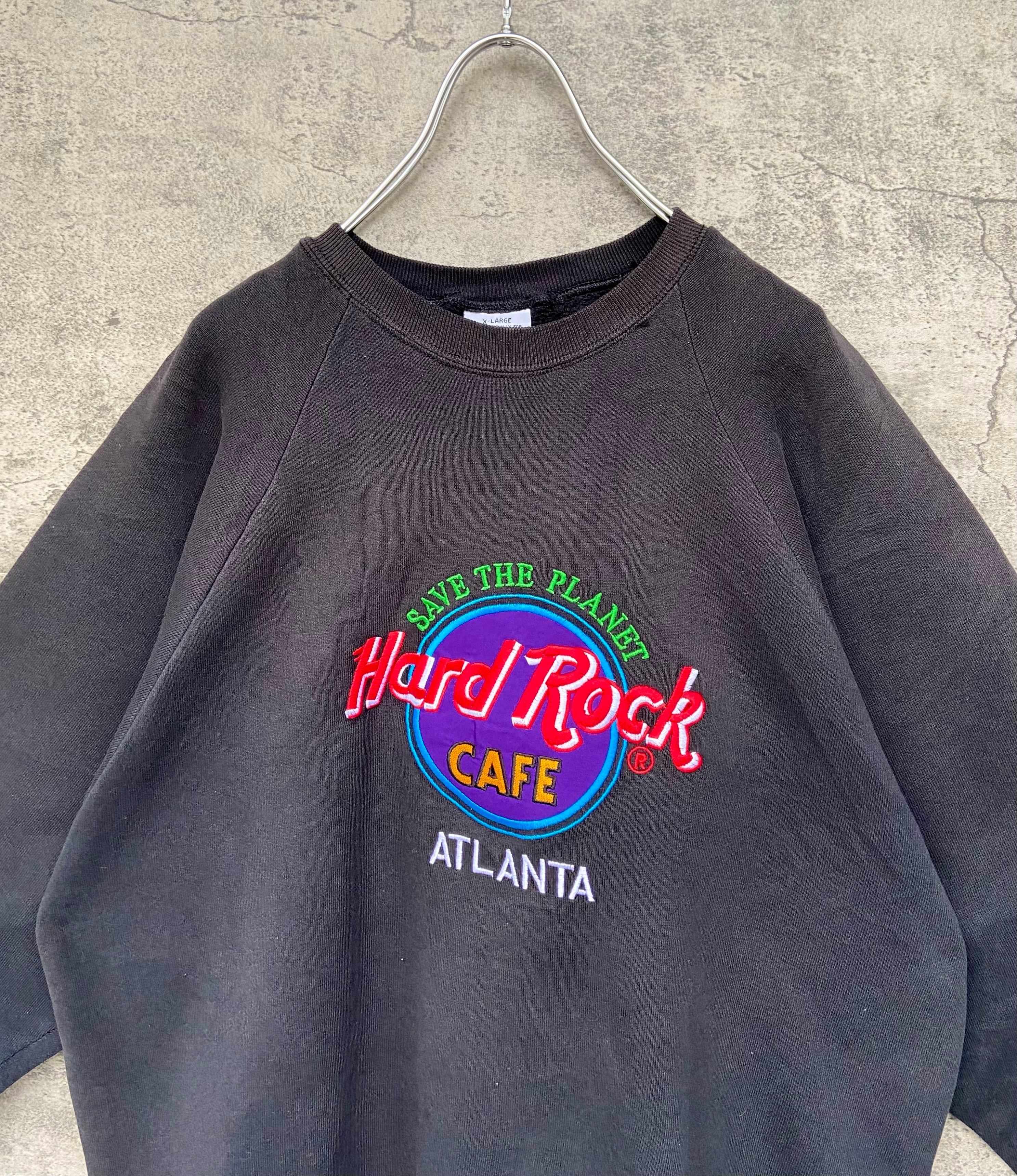 USA製 Hard Rock Cafe/ハードロックカフェ 刺繍 スウェットトレーナー