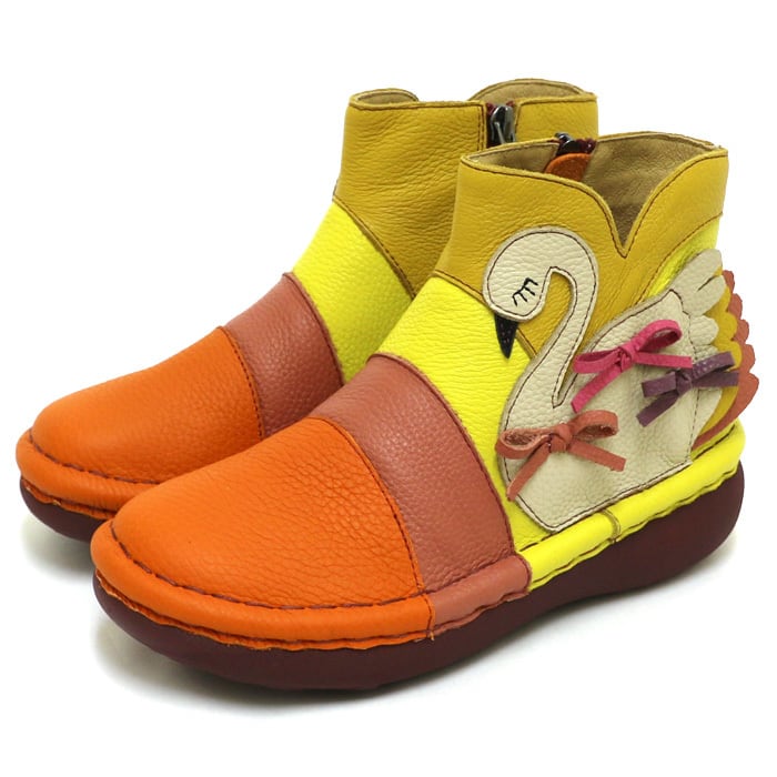 MSE198【ﾚﾃﾞｨｰｽ/受注生産可】Estacion～エスタシオン～・カラフル白鳥