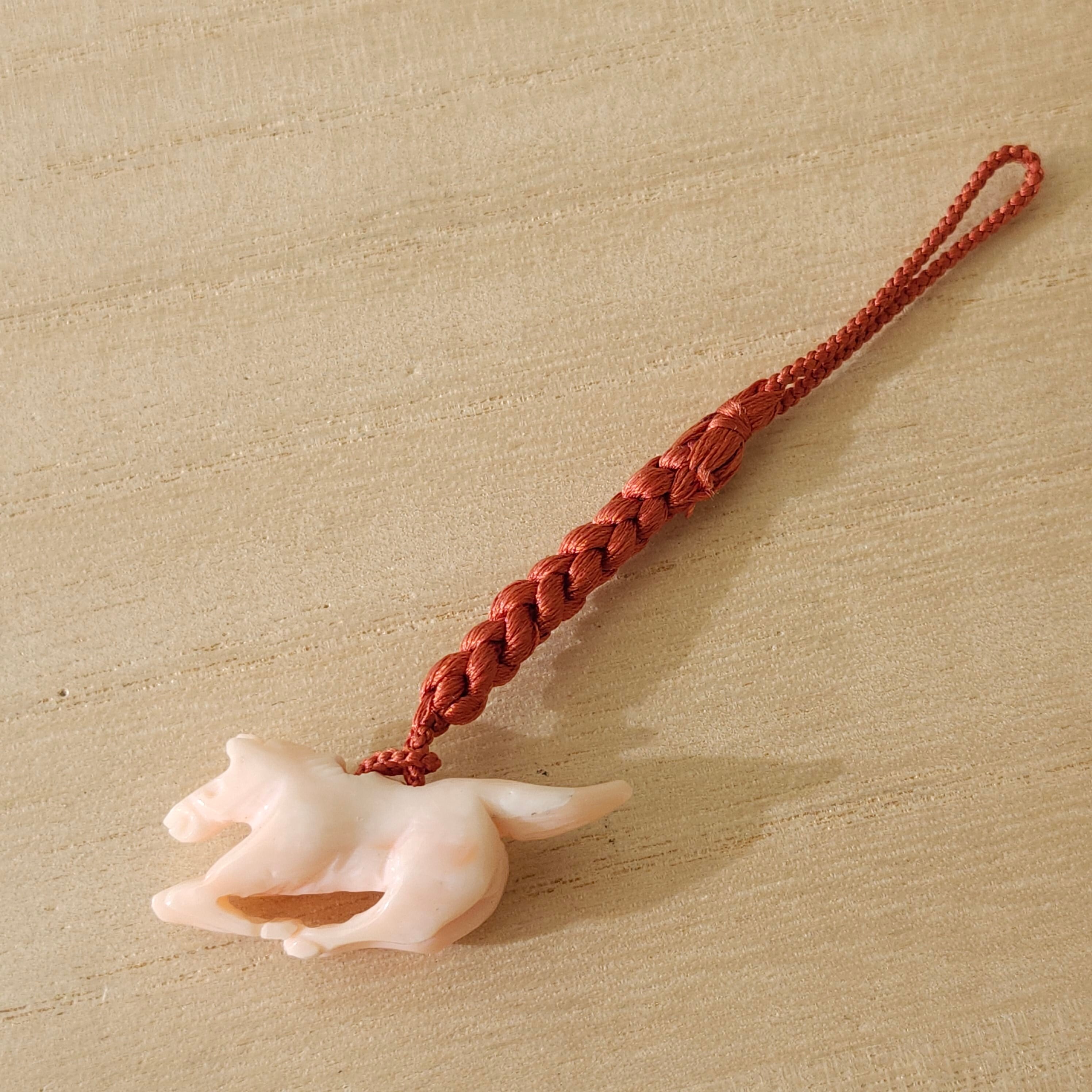 馬の根付 【商品紹介動画が商品説明からご覧いただけます】 | 清岡珊瑚店