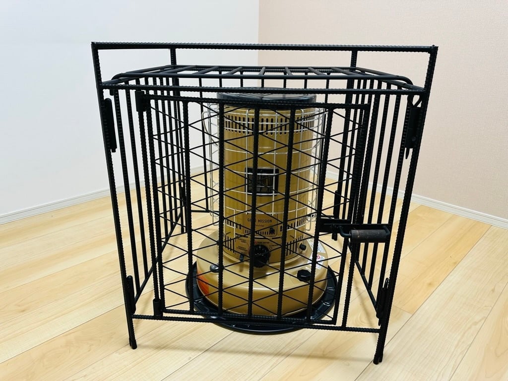 トヨトミ KS-67H対応 ストーブガード 工房金魚アイアンシリーズ 艶消し