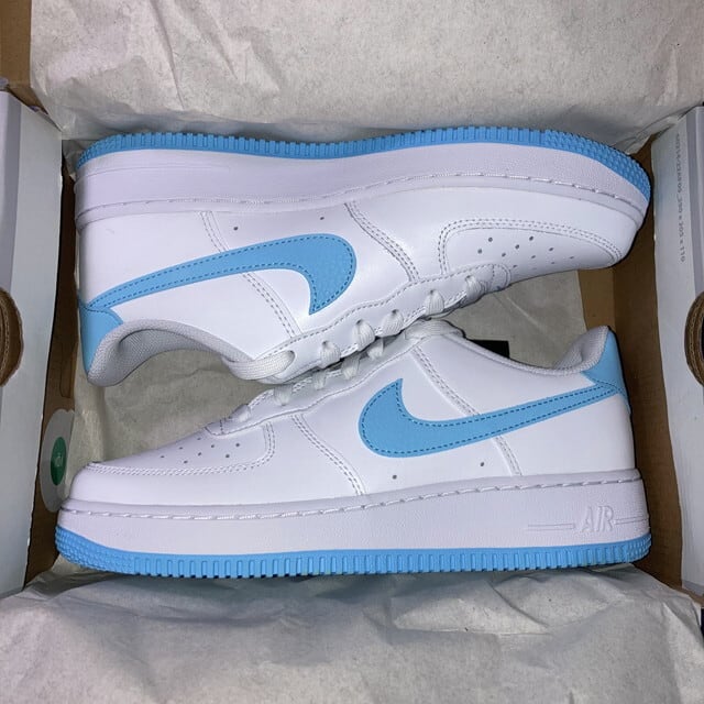 エアフォースワン ロー 白 水色 24.5cm 箱付き | ナトクロ