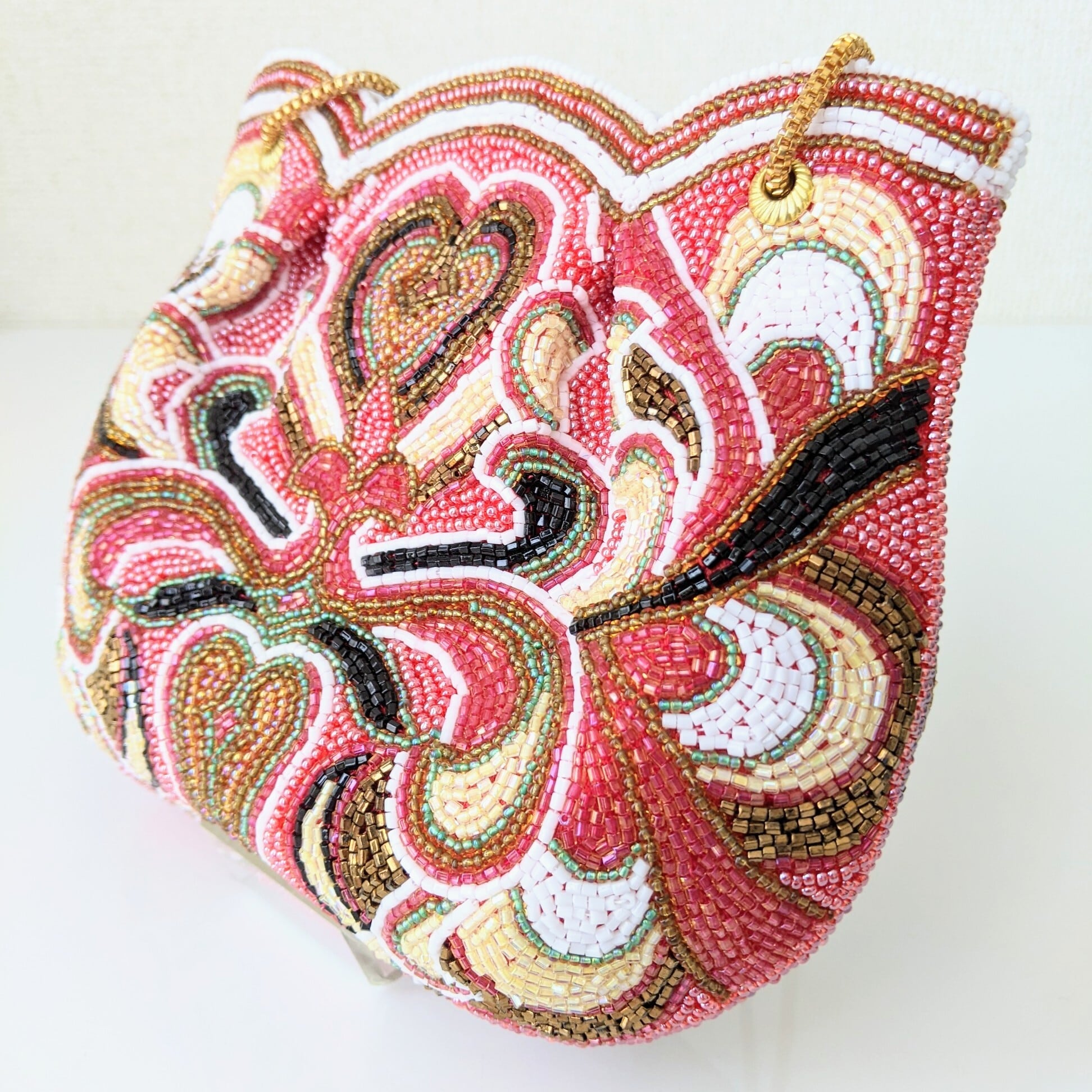 Vintage】「はしもと」作 ビーズ刺繍バッグ Vintage Beaded Bag