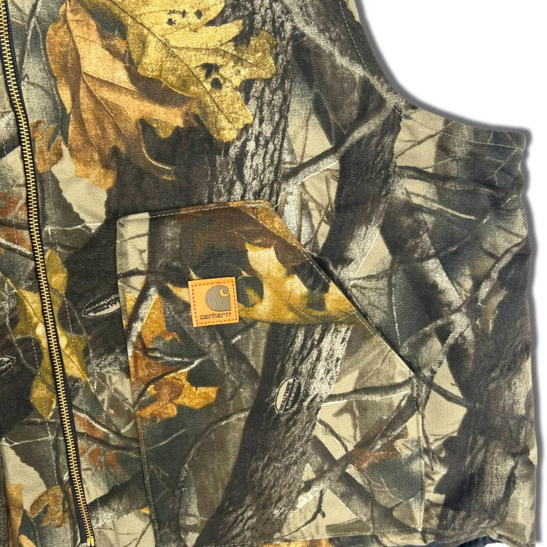 デッドストック カーハート ダック リアルツリーカモ柄 ベスト 2XL