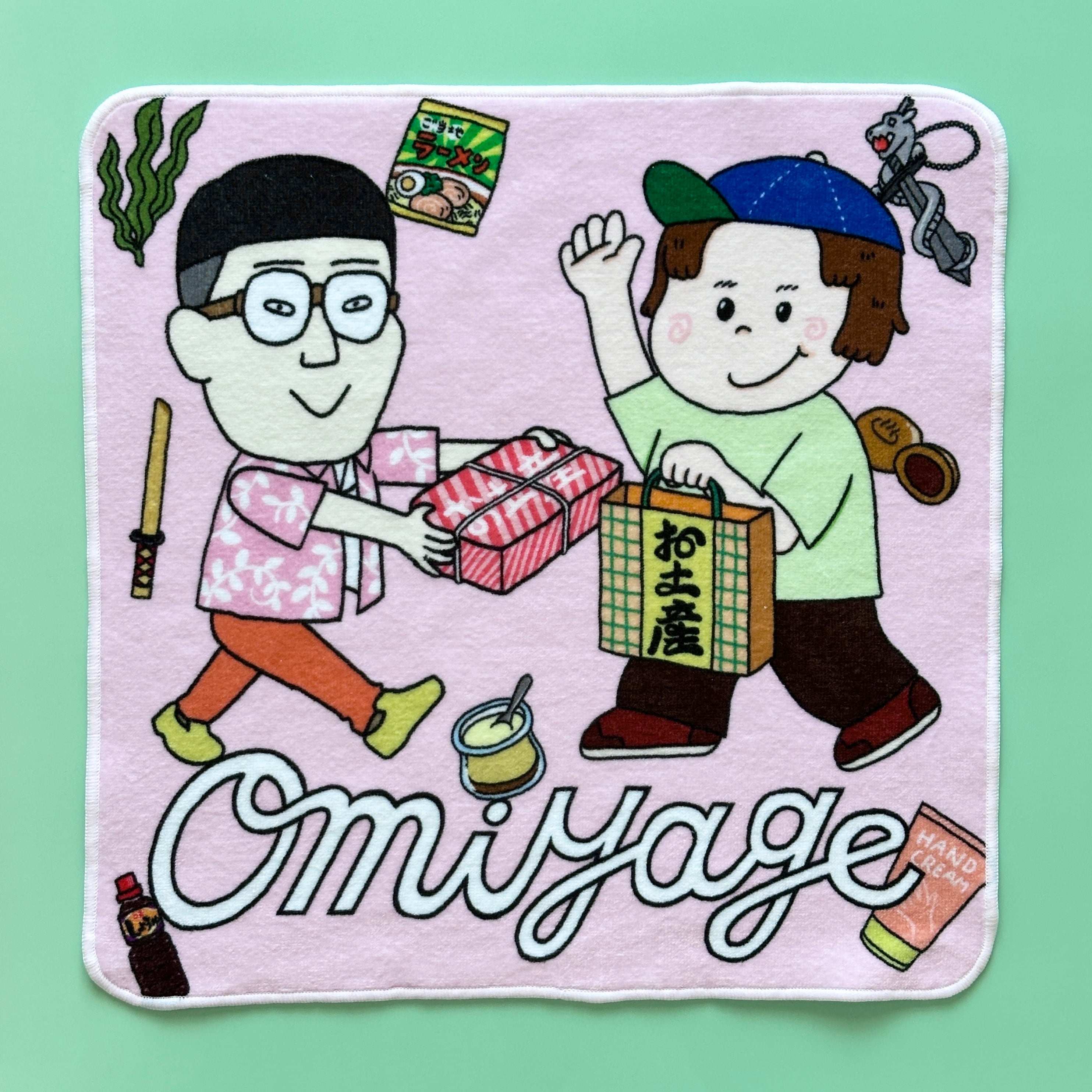 井上涼×DJみそしるとMCごはん〉ハンドタオル | おみそはん商店