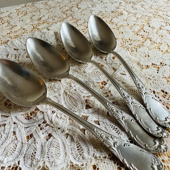 フランス アンティークカトラリー シルバープレートのスプーン [L031