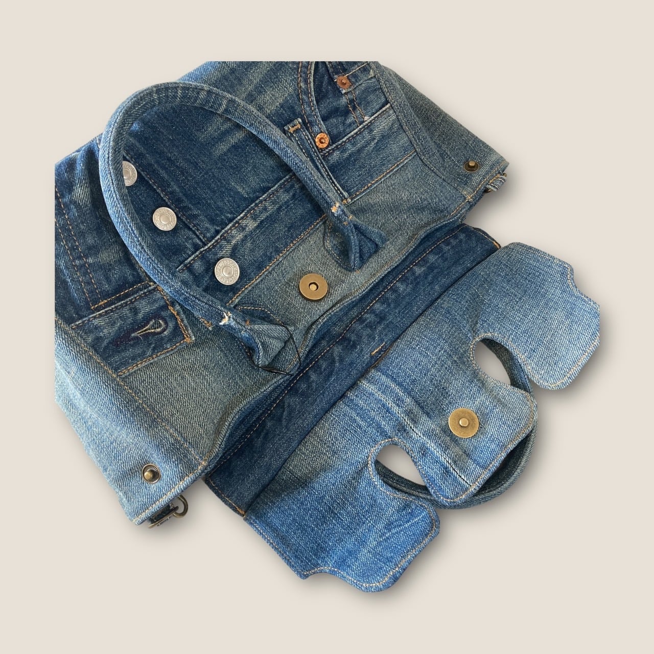 99 mini デニムリメイクバッグ フラップバッグ | Atelier307