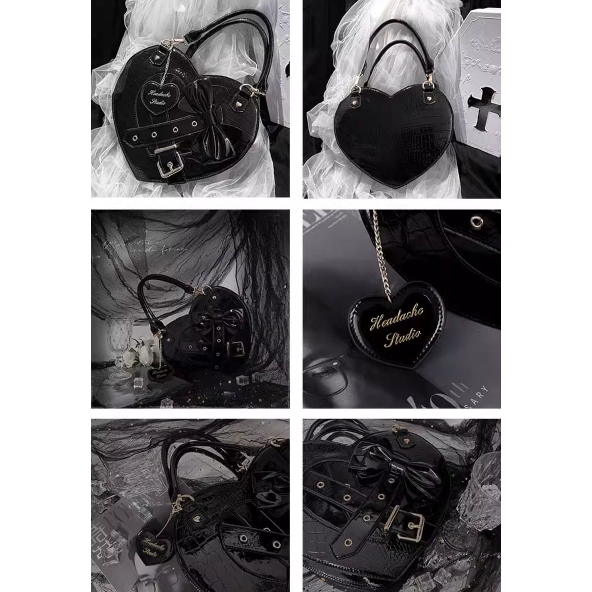 ハート型ベルトストラップバッグ | Maiden's Rêve