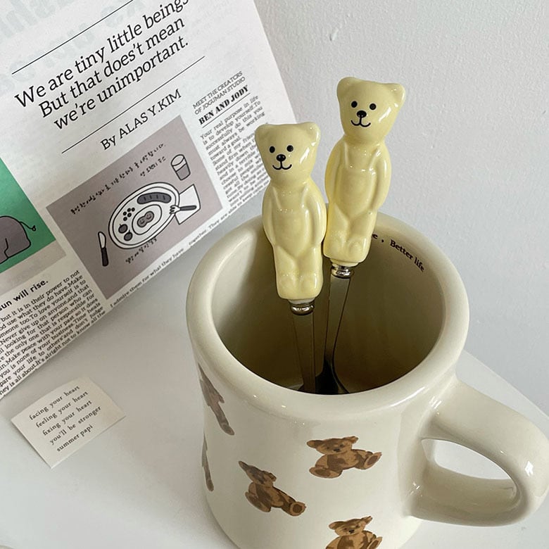 くまちゃん カラトリー スプーン・フォークセット | warmth