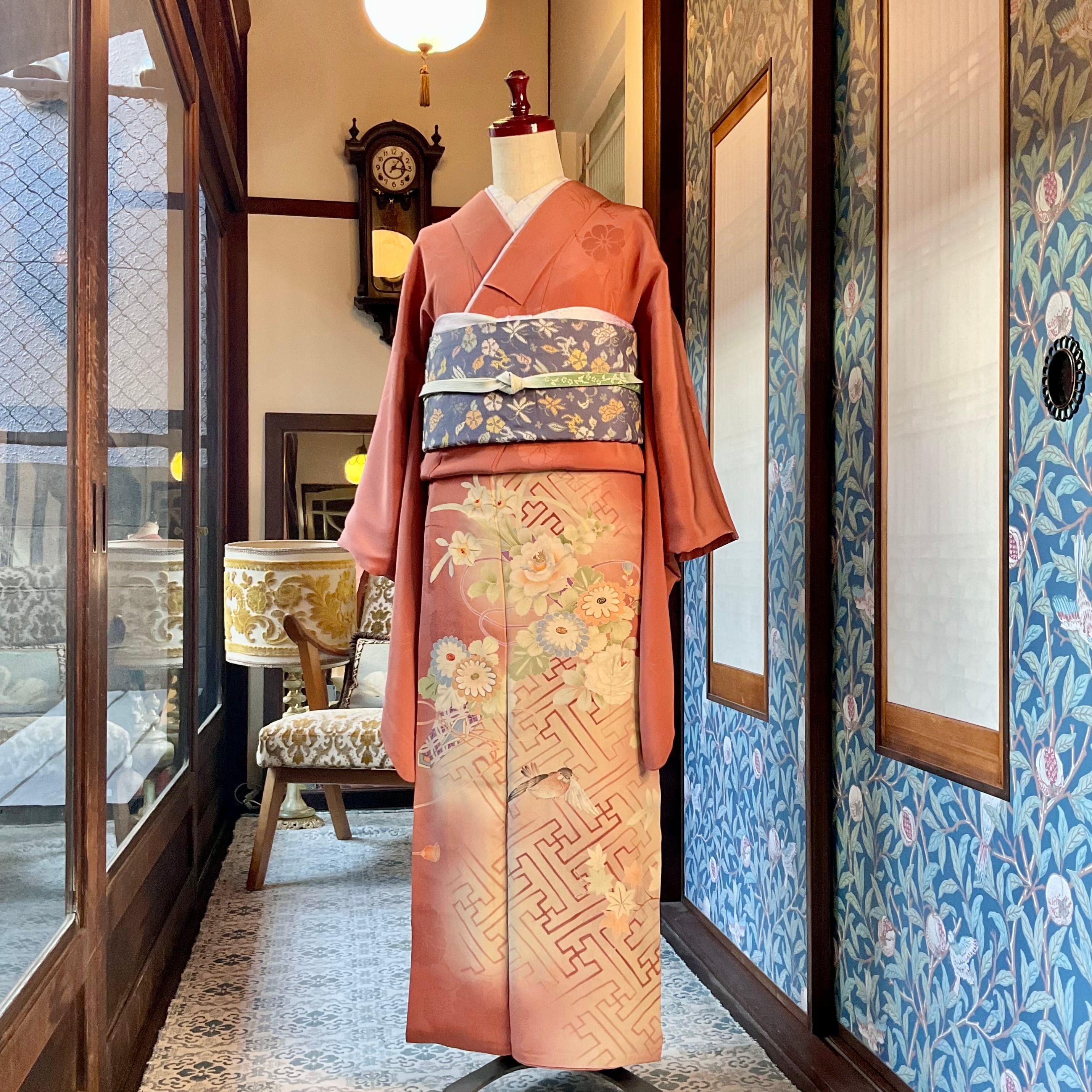 アンティーク訪問着、付下げ | kimono tento