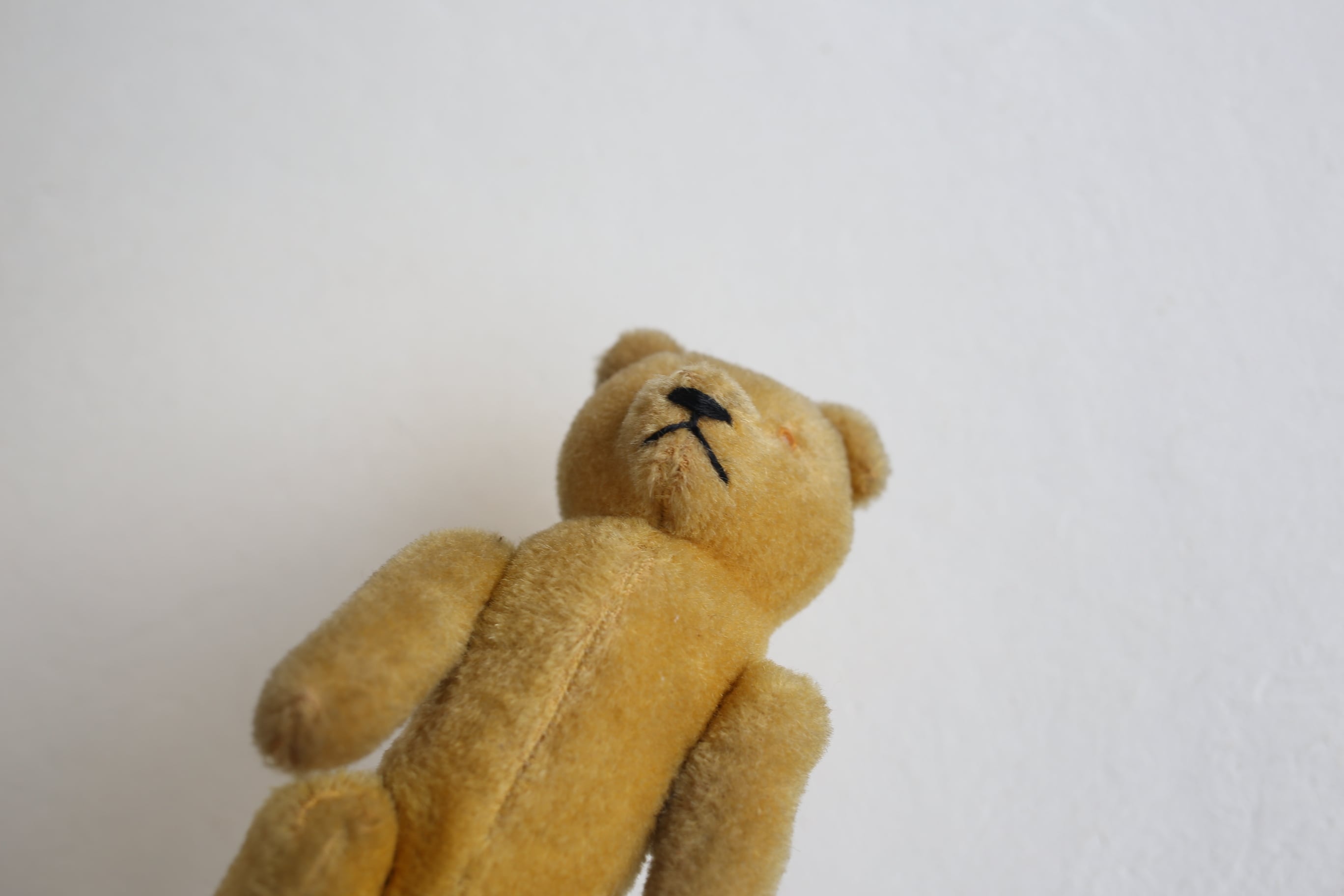 ドイツ アンティーク ヴィンテージ テディベア ピーナッツベア 21cm N