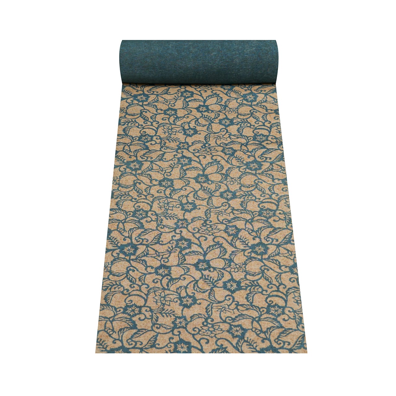 お仕立て無料】出羽の織座 田中昭夫 紺定正藍型染 ぜんまい紬着物地