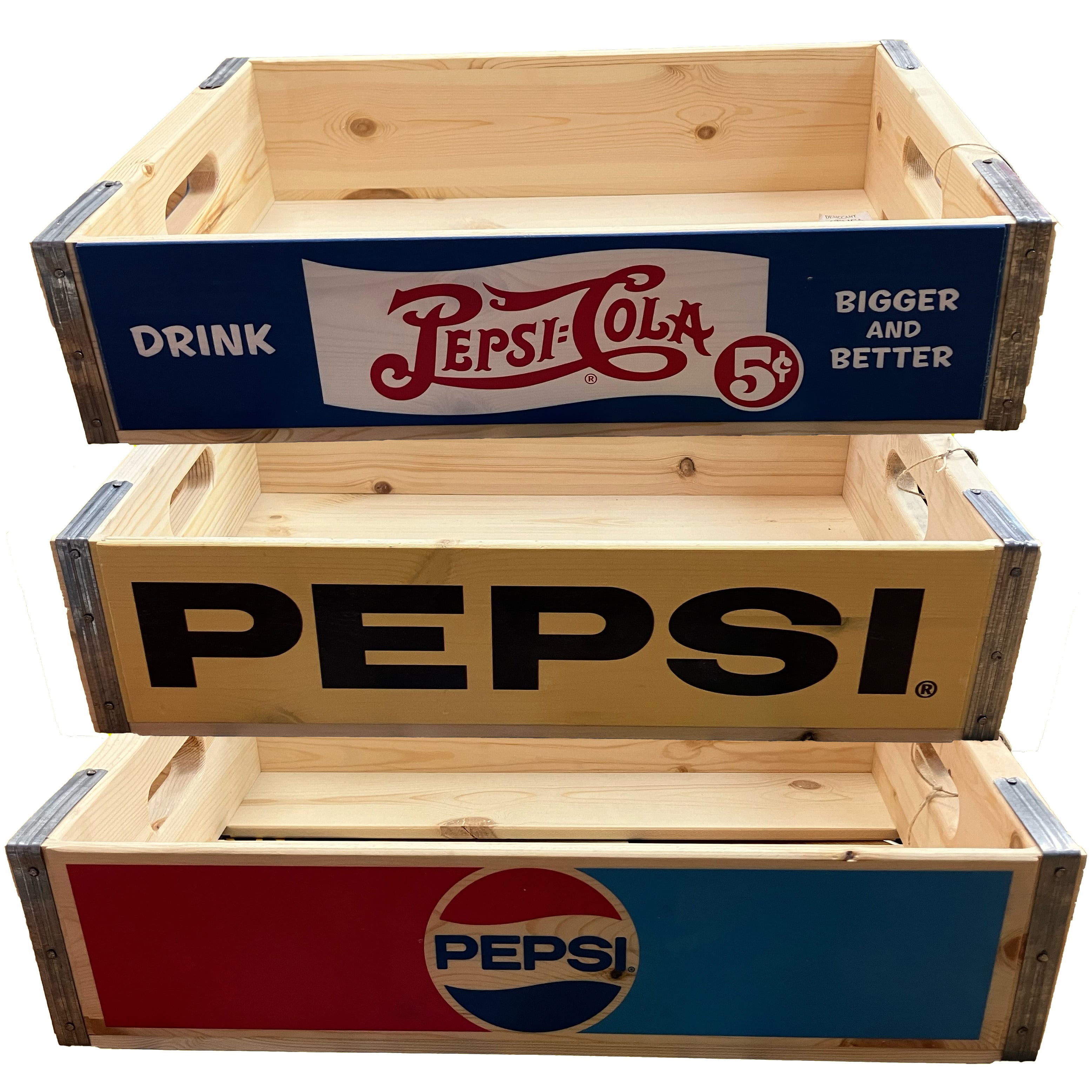 ウッドケース（木箱）ペプシ（PEPSI）コーラ | アメリカン雑貨 437ULG