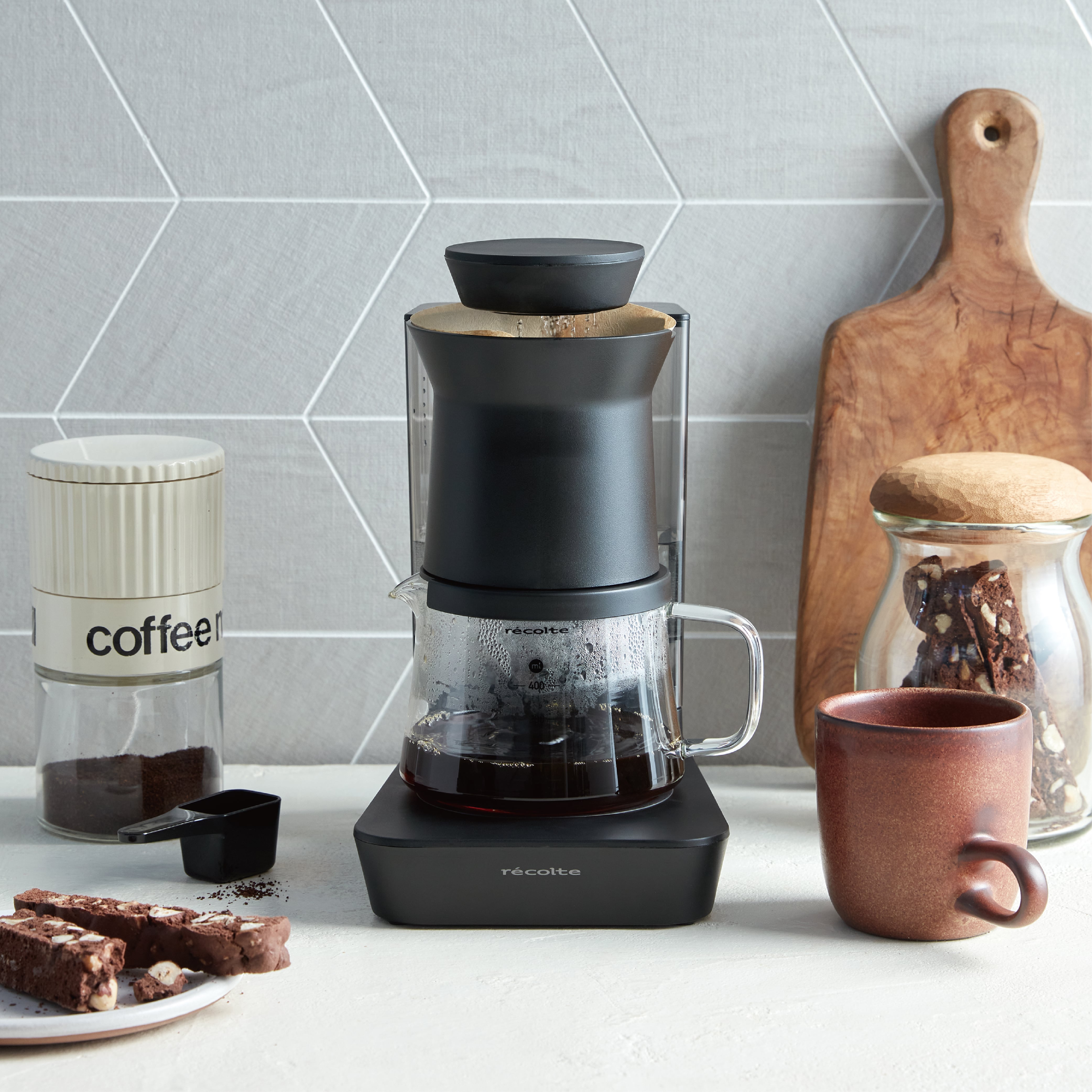 レコルト レインドリップコーヒーメーカー／ブラック RDC-1(BK