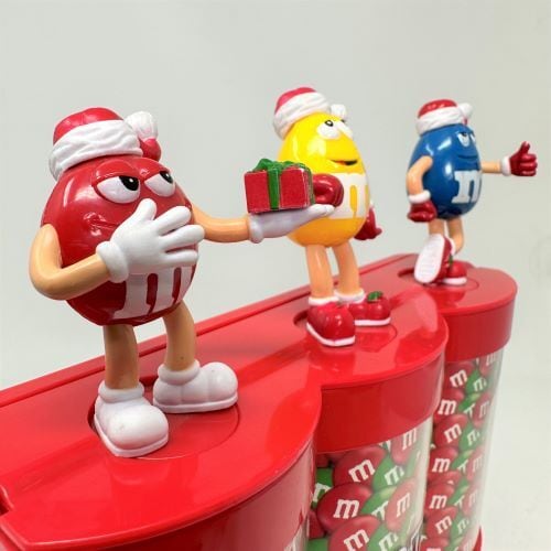 中古】2008 M&M's Christmas Triple Candy Dispenser エムアンドエムズ