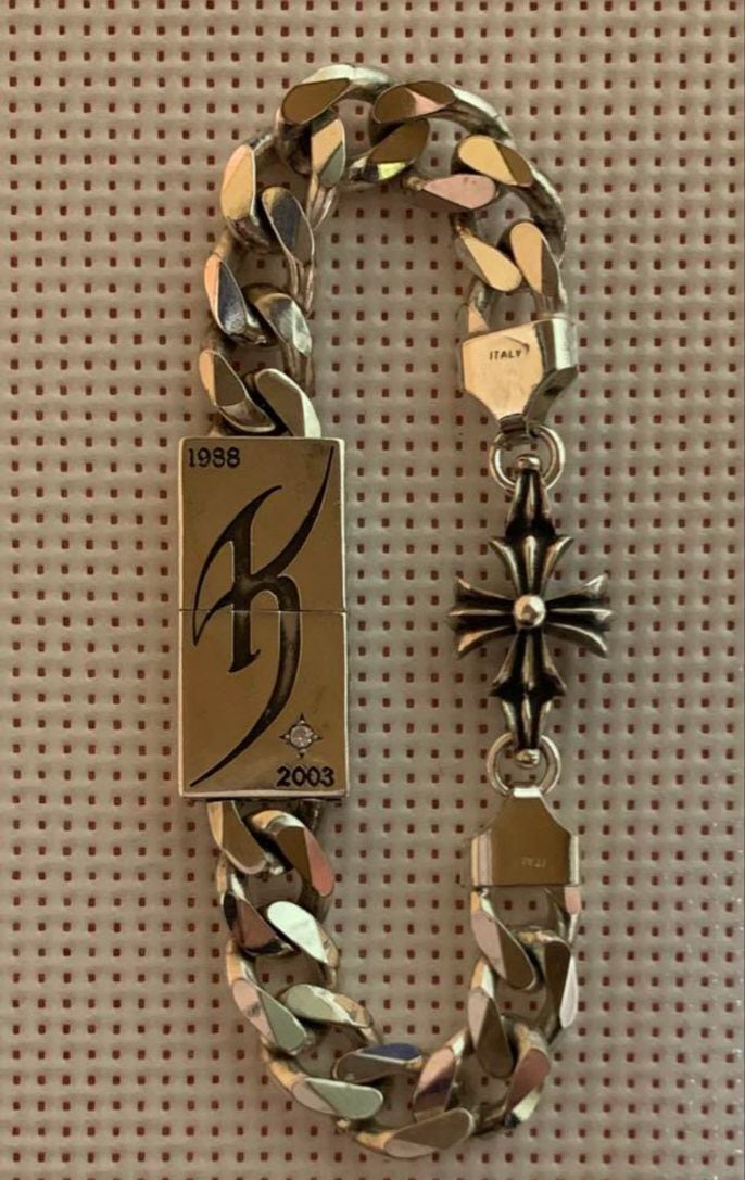 氷室京介 × CHROME HEARTS クロムハーツ （ダイヤ入り） ブレスレット