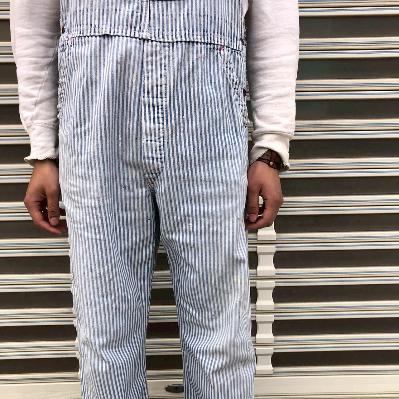 60s USA製 Big Mac ヒッコリー オーバーオール ヴィンテージ 92cm