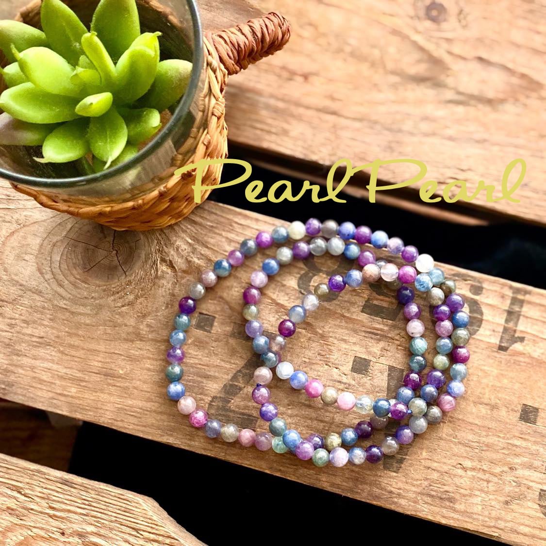 マルチカラーサファイア3連ブレスレット | 大阪梅田、中崎町の淡水