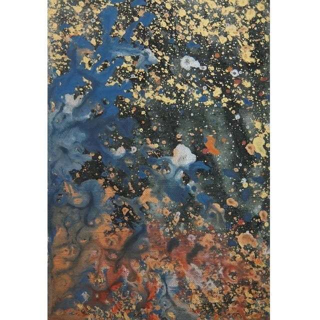 無題」 キャンバスにアクリル * 現代美術 アート作品 絵画 抽象画 内野