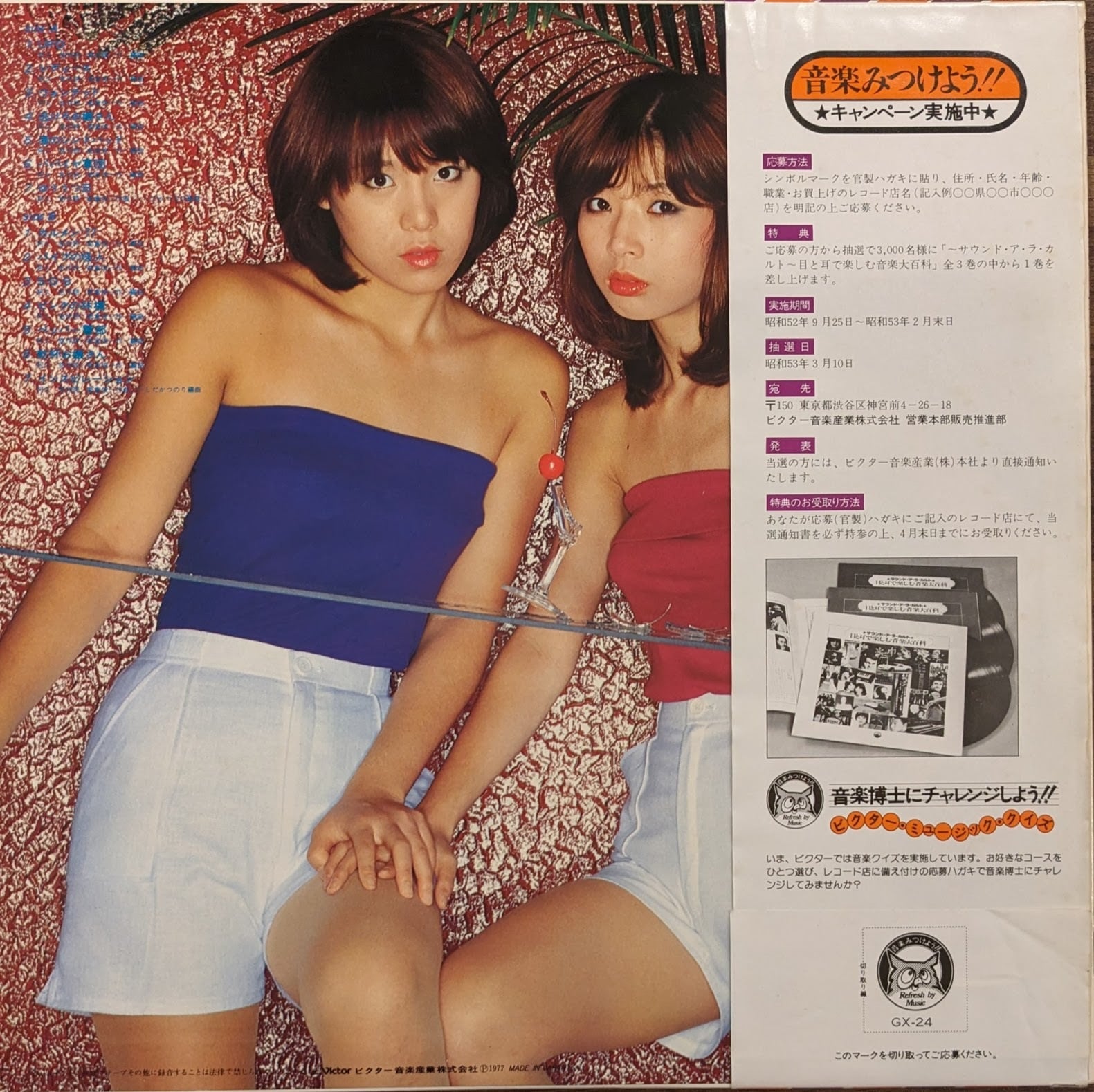 ピンク・レディー「ベスト・ヒット・アルバム」：LPレコード | 音とこだま