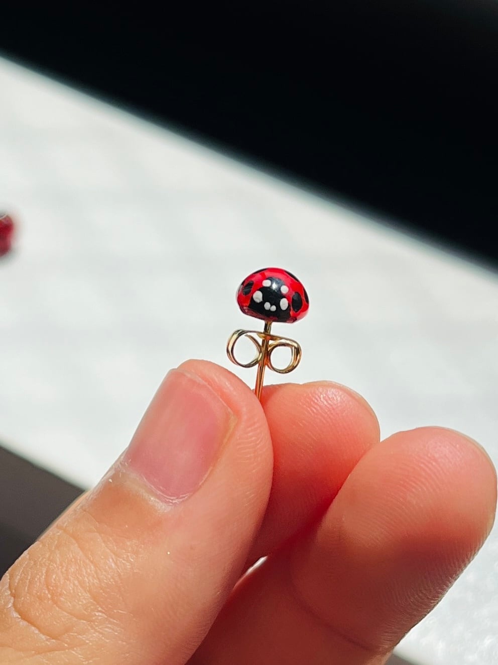 てんとう虫のアクセサリー【ココノホシテントウ】 | ぼーるくらすぷ