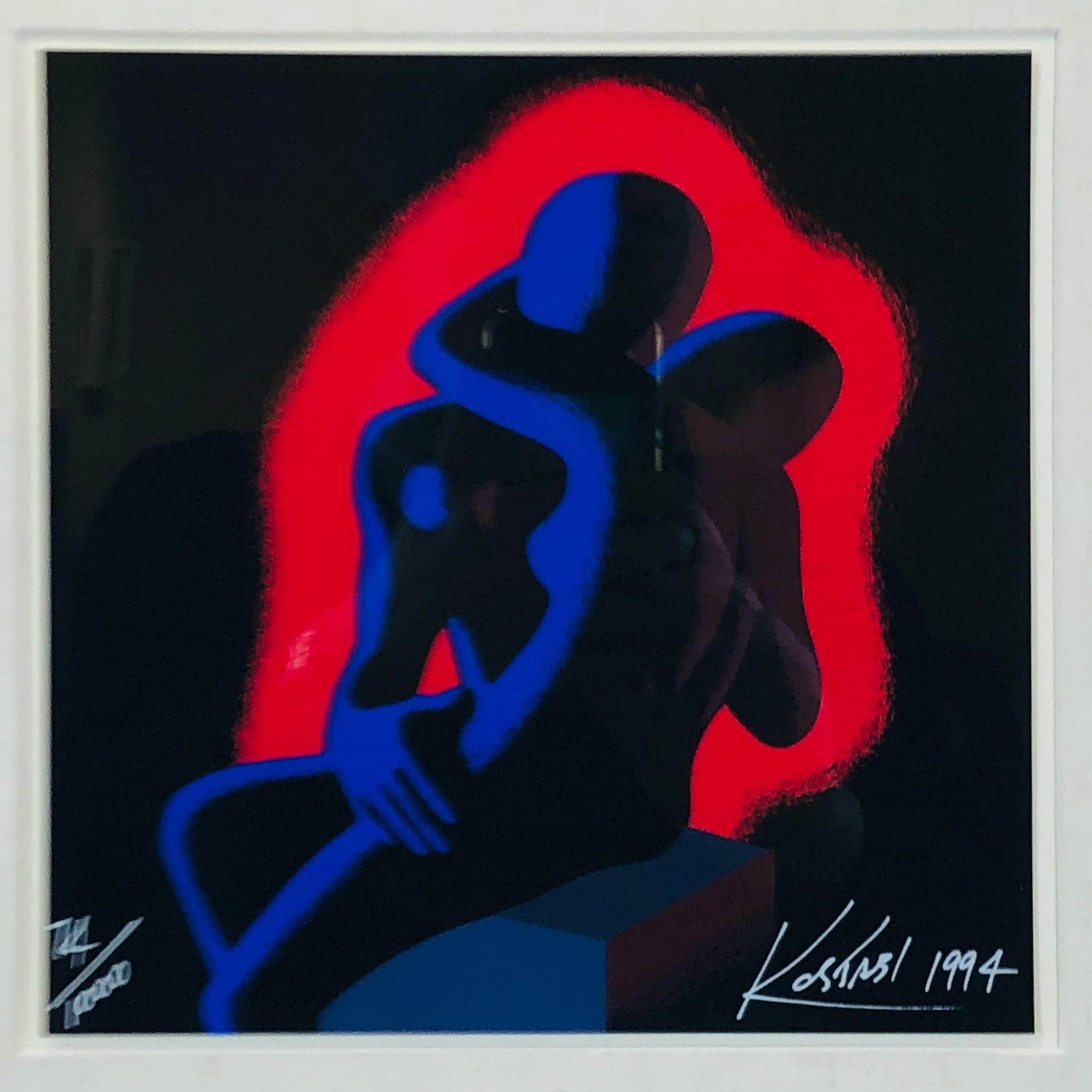 マーク・コスタビ (Mark Kostabi) - Kiss - 【額付