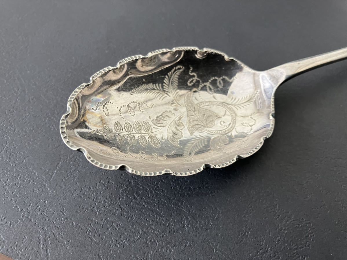 英国 アンティーク シルバースプーン Joseph Rodgers 2個セット ホール