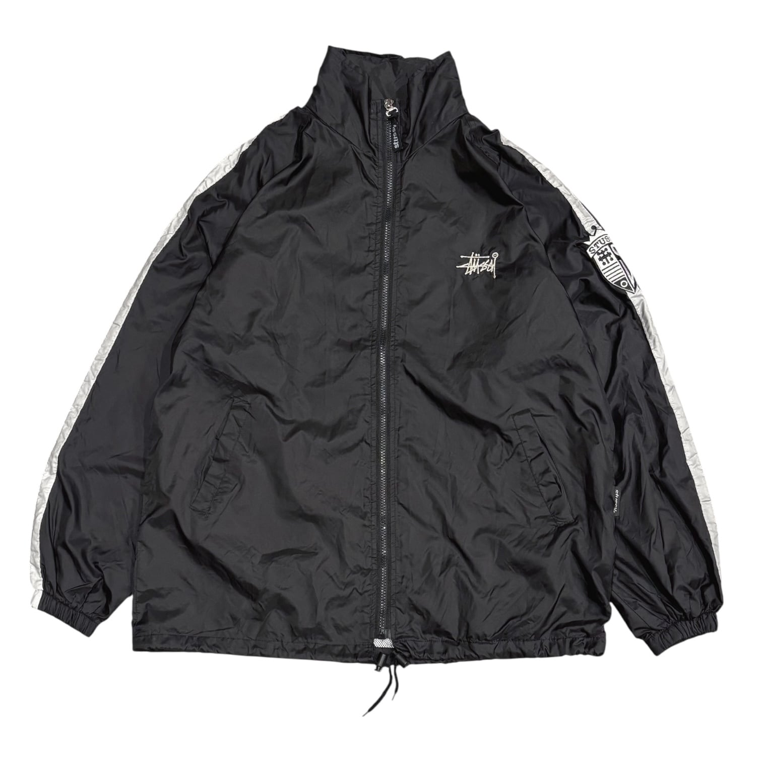 90's USA製 STUSSY SPORT Nylon Track Jacket L / オールド
