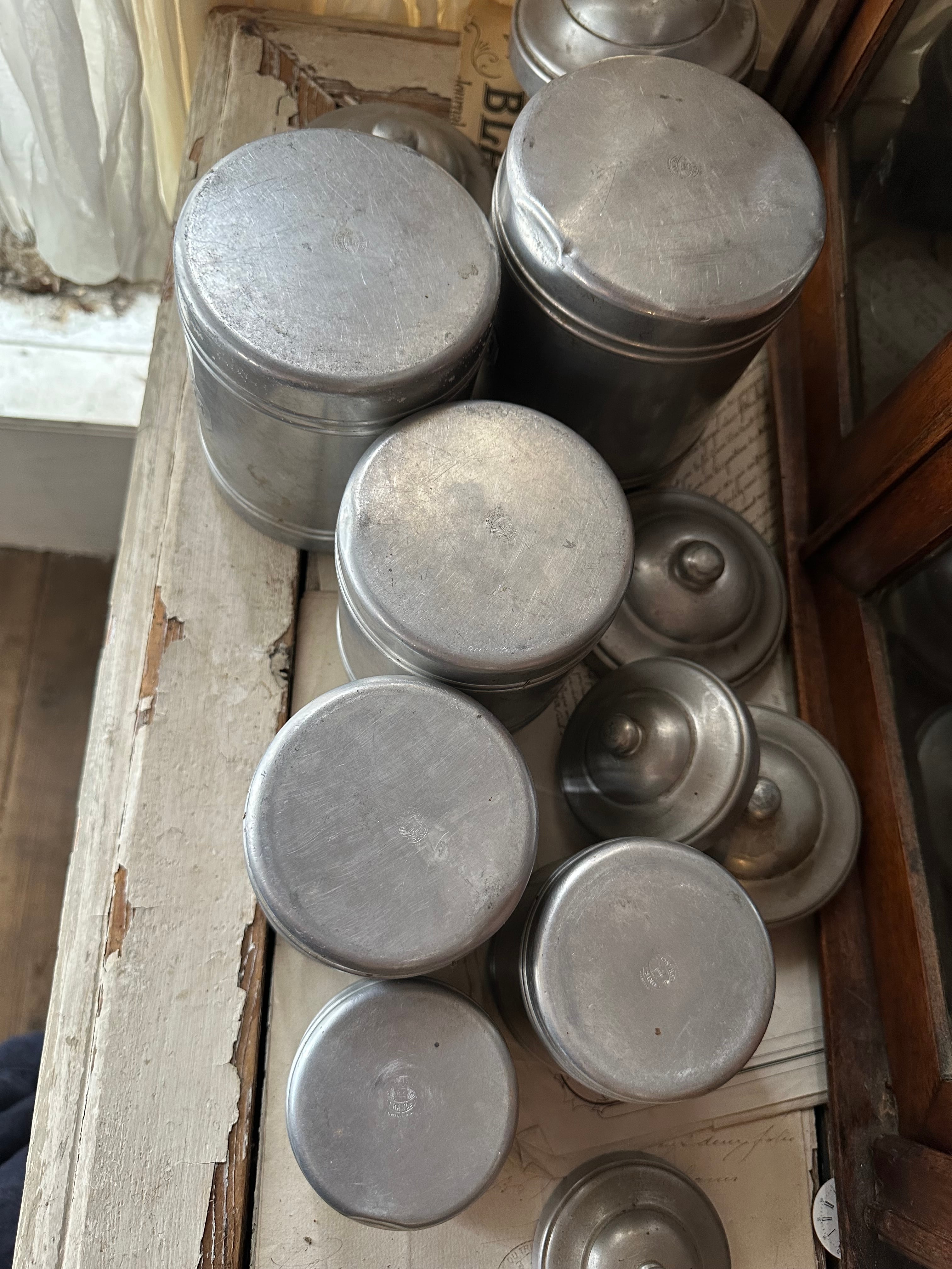 アルミキャニスター 6個SET | Brocante de La Cocotte （フランス