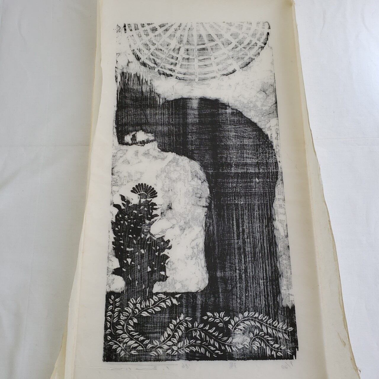 磯見 輝夫 木版画 1986'S 「陽」 9/40 | アンティーク雑貨・家具・骨董品