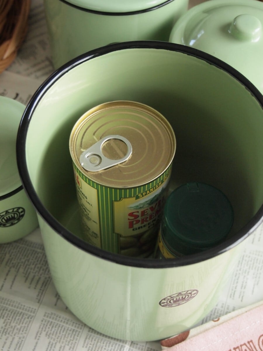 ホーロー雑貨 ホーロー クレール キャニスター 4点セット琺瑯 北欧雑貨