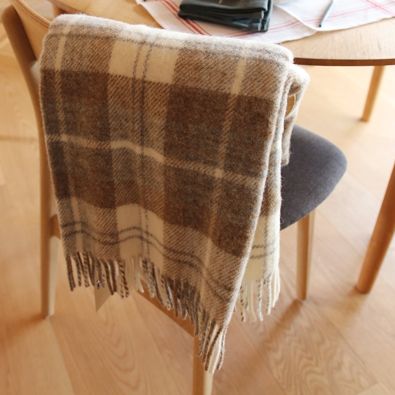 Silkeborg Uldspinderi】ハーフケット／オーボ ナチュラル／ウール100