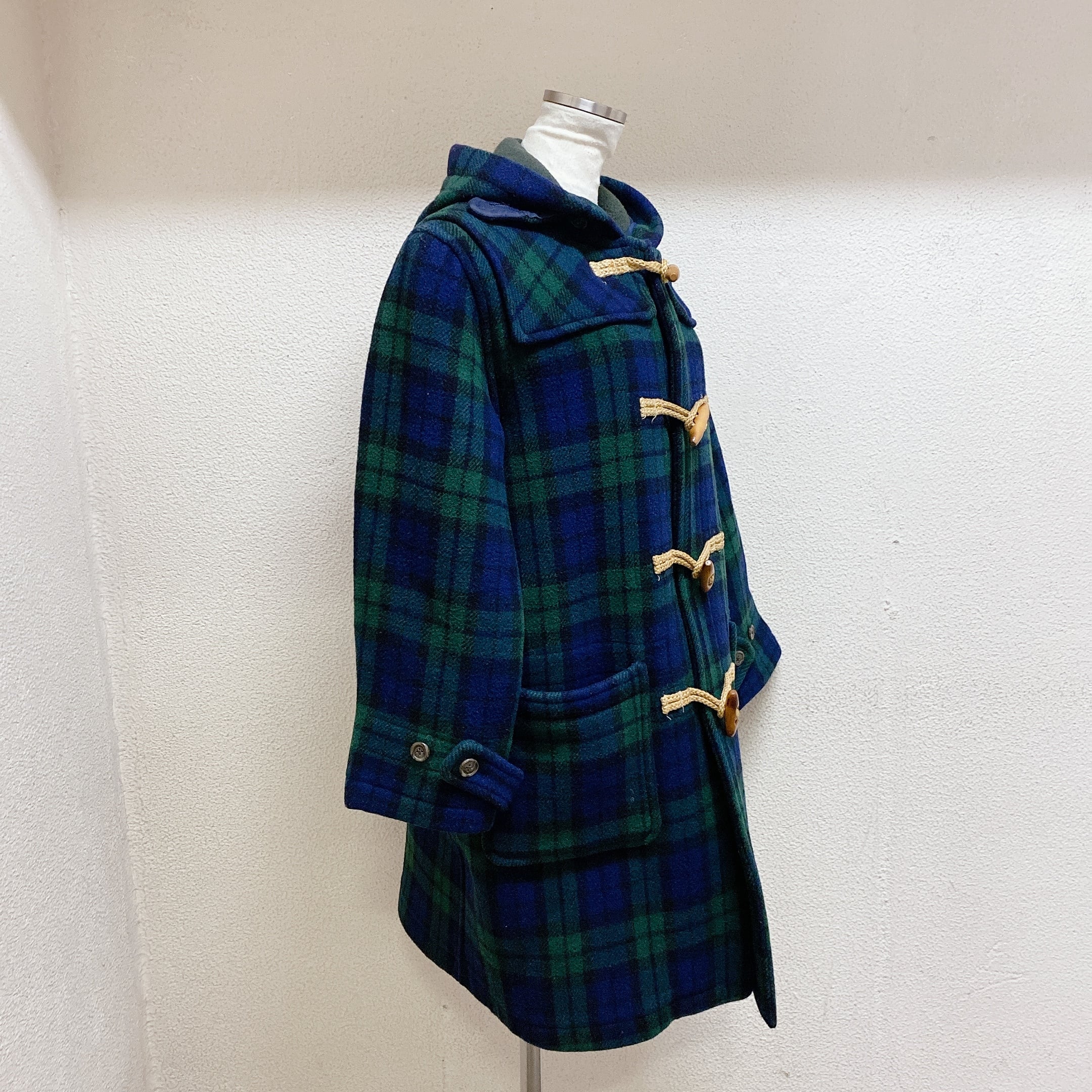 ラルフローレン ダッフルコート 緑 紺 チェック柄 RALPH LAUREN | UTA