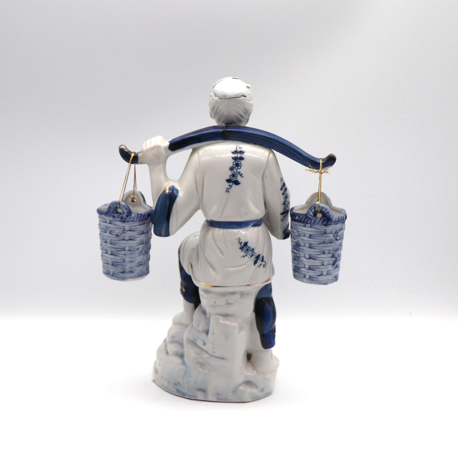 陶器人形・釣り・翁・嫗・インテリア・置物・No.210608-05・梱包サイズ