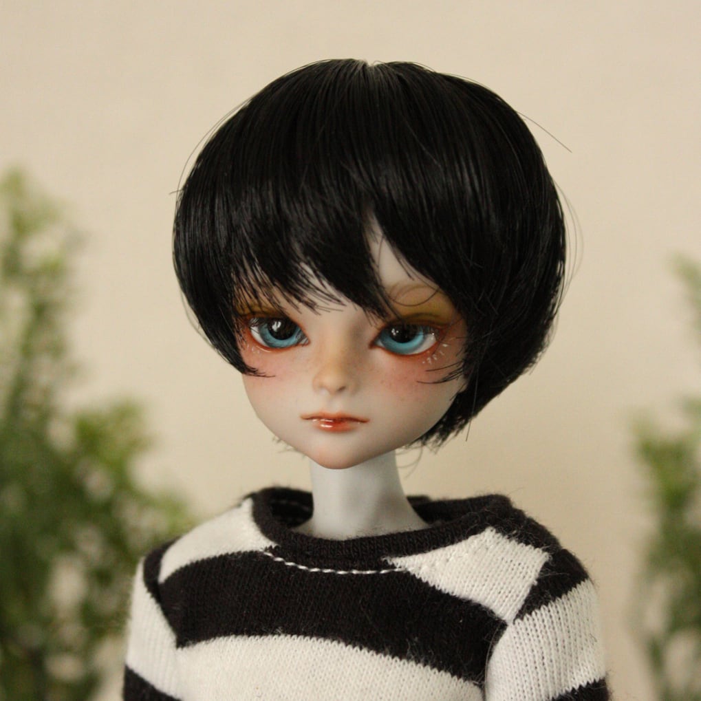 4inch wig short (black) | peta-peta