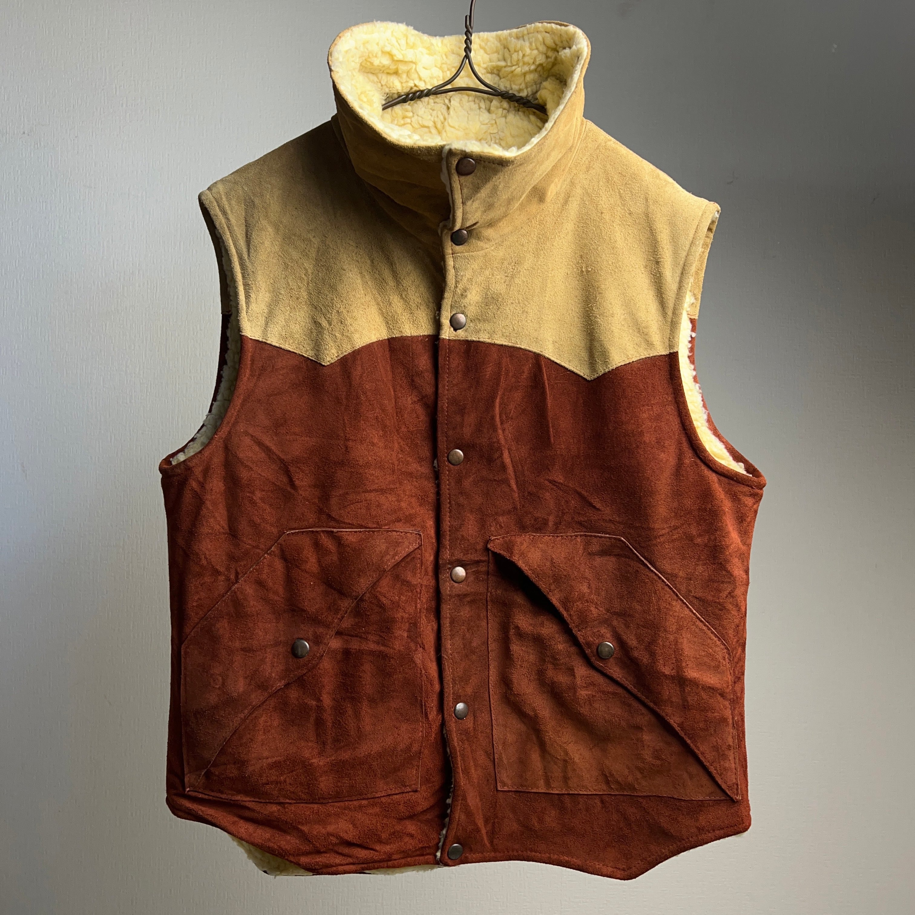 80's Mountaineer Leather Suede Vest USA製 SIZE L 80年代 スエード