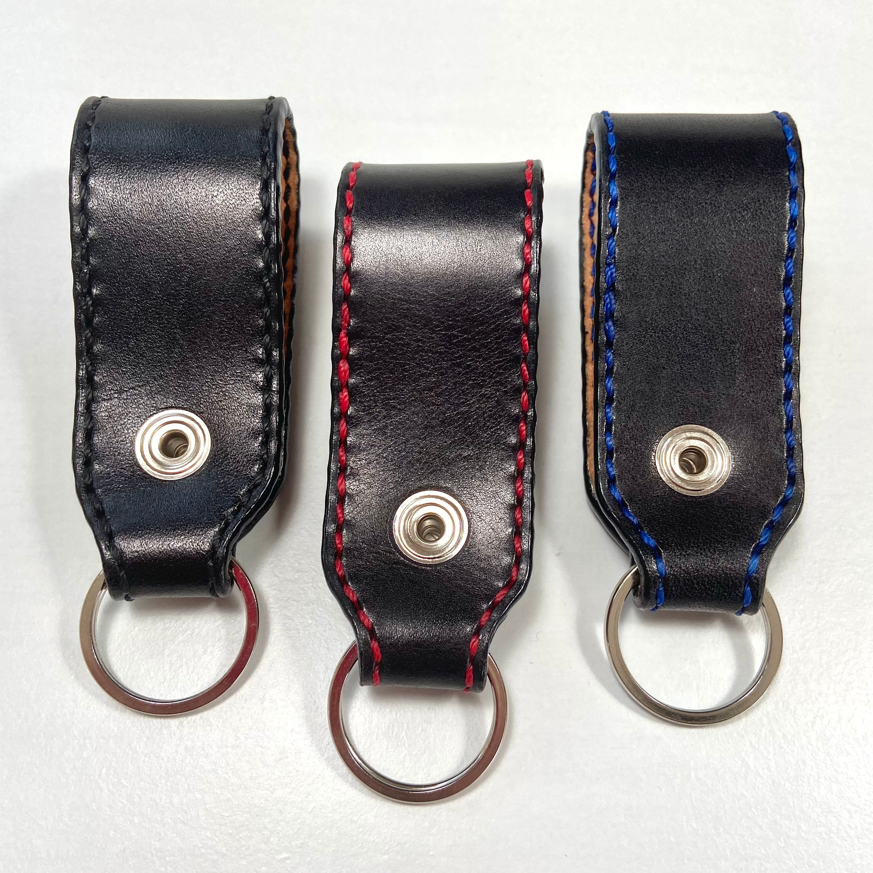 送料無料※スタッズ・レザー・ベルトキーホルダー【SPIDER