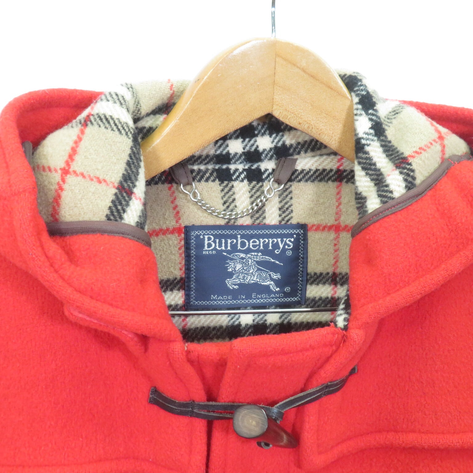 英国製 Burberrys SPECIALITY ダッフルコート チェック裏地 size06REG