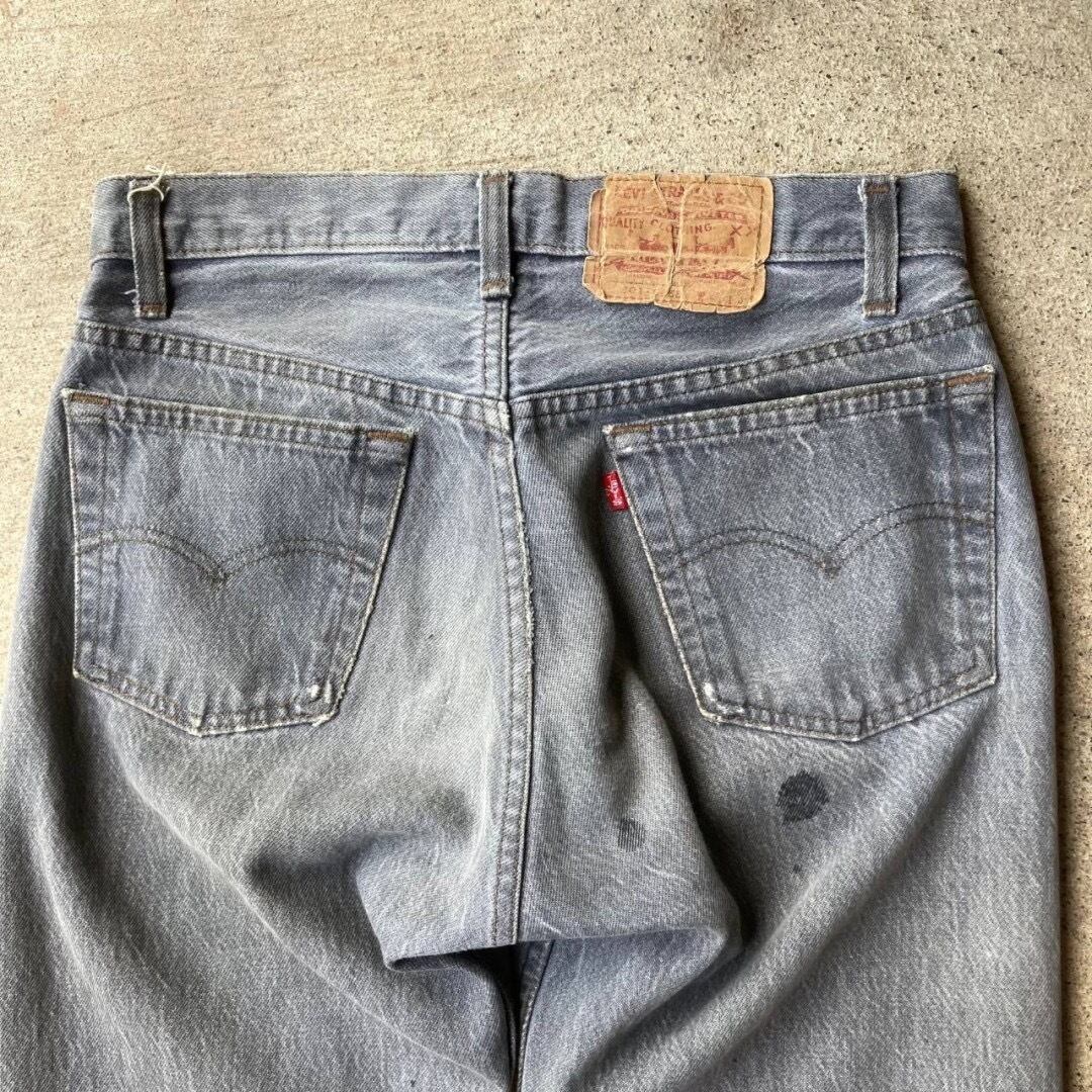 80s Levi's501 ブラック先染め 