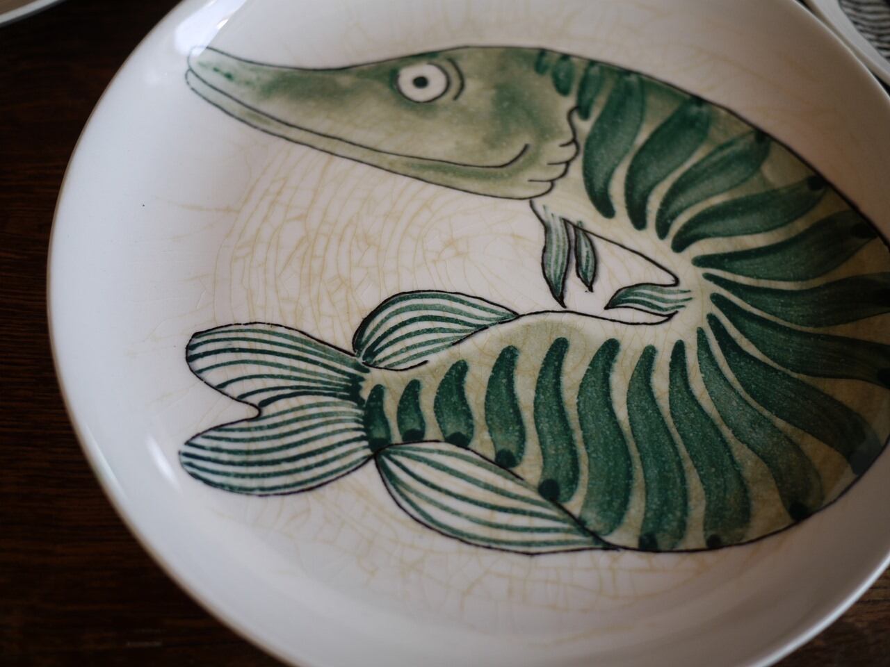 ARABIA アラビア KALA カラ 魚 プレート 19㎝ 北欧 フィンランド Anja