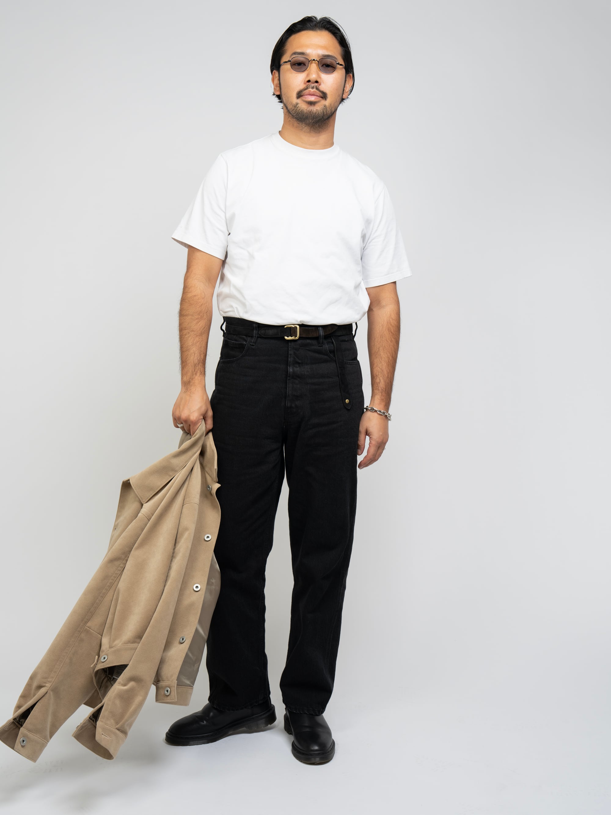 KAJA MEDIUM BAGGY BLACK DENIM PANTS | KAJA