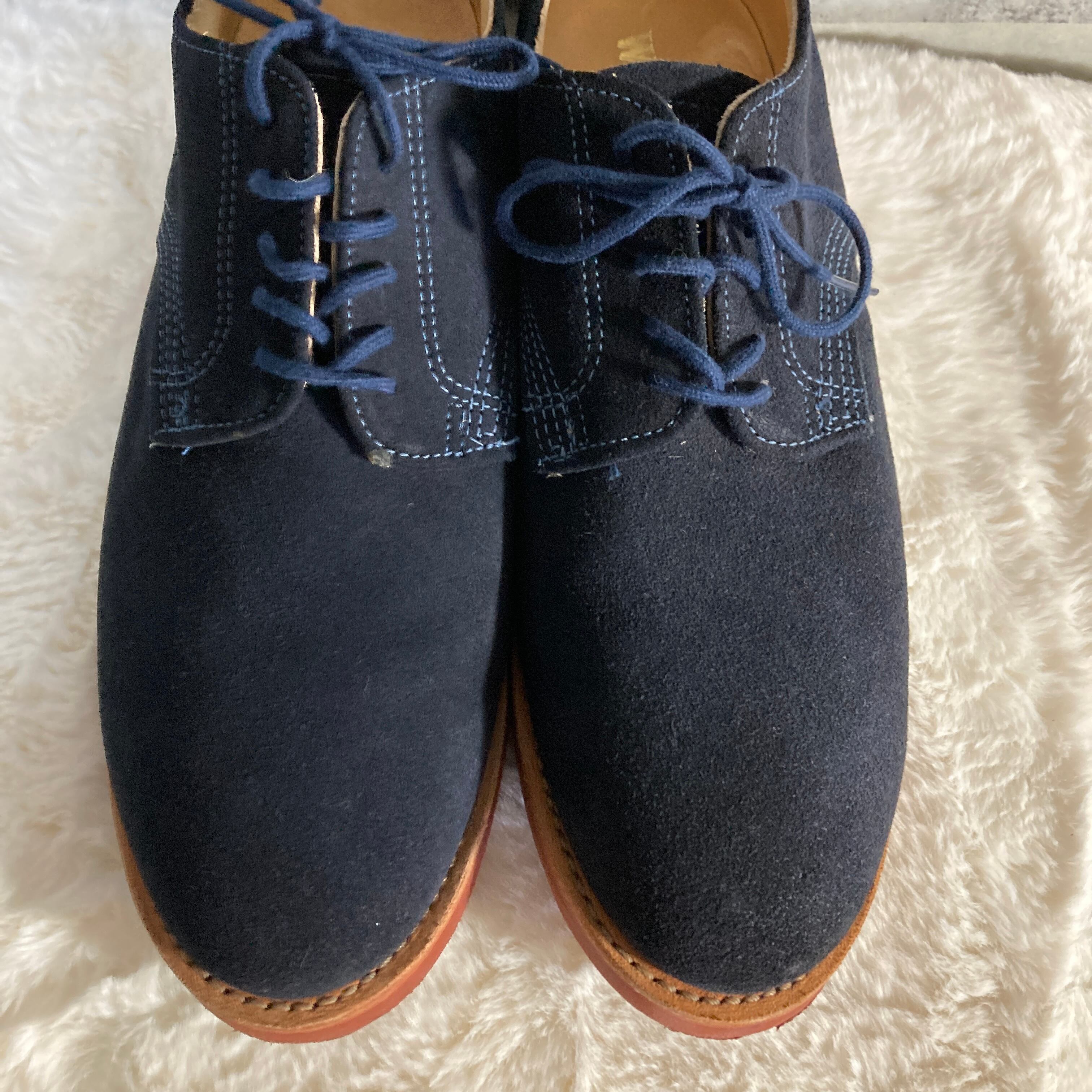 USA製 WALK OVER スエードシューズ DERBY ネイビー 27.0 | harrysally