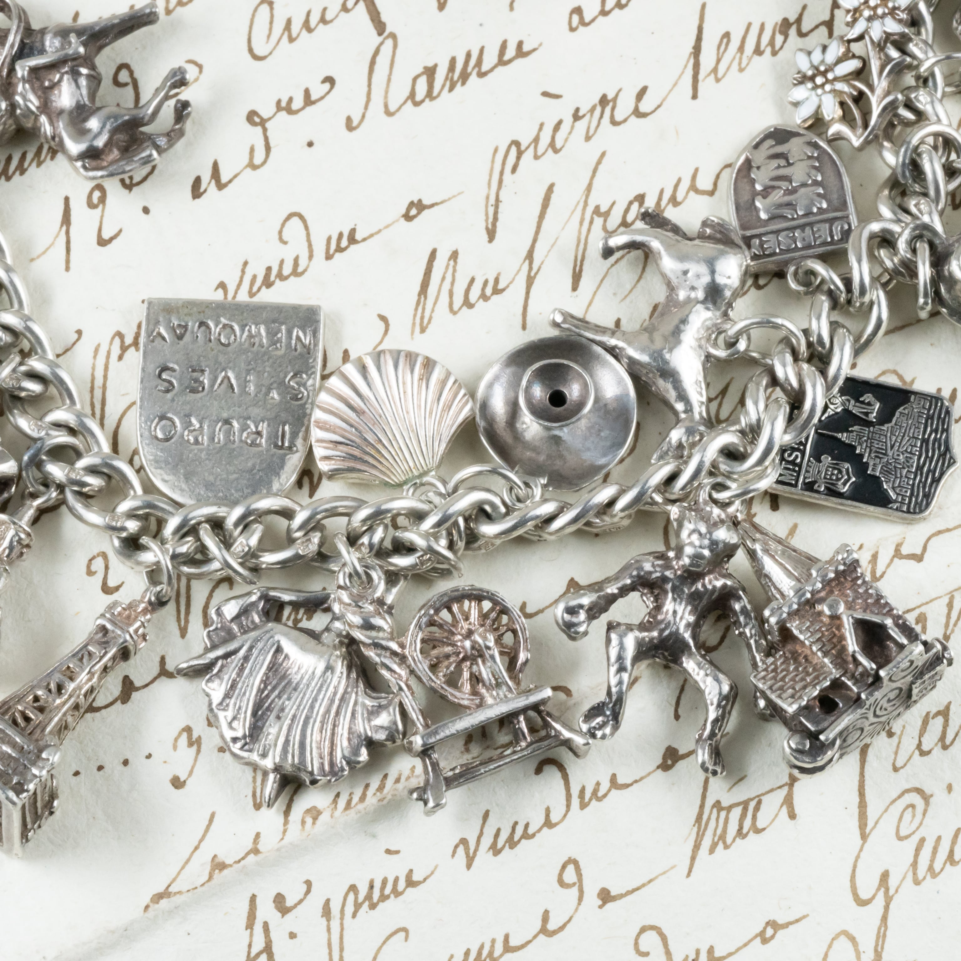 イギリス ブリティッシュ ヴィンテージ ラッキーチャーム ブレスレット