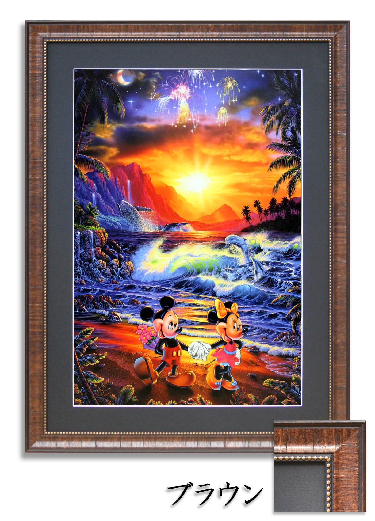 ラッセン&ディズニー ミッキー&ミニー マリンアート「シーサイド