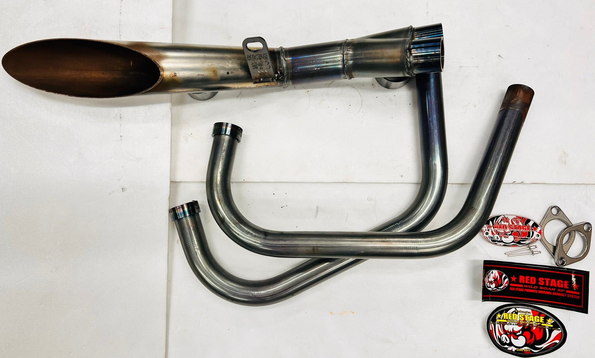 GSX250用 ゴキ ザリ イノカン3 オリジナル マフラー 25イノカン メッキ